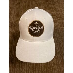 Crystal Lake Ranch Hat Baseball Cap White Adjustable Logo‎
